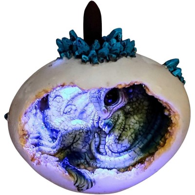 Backflow Dragon egg LED incense burner
